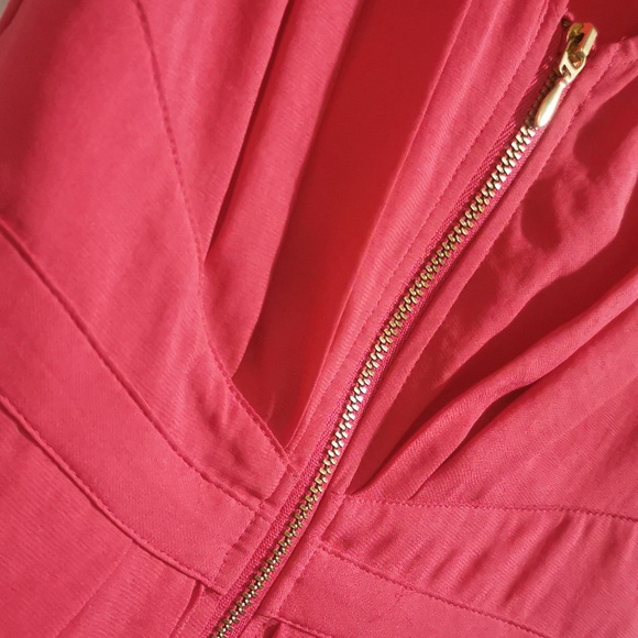 H&M Barbie Pink front zip summer dress sz2 - Picture 3 of 3